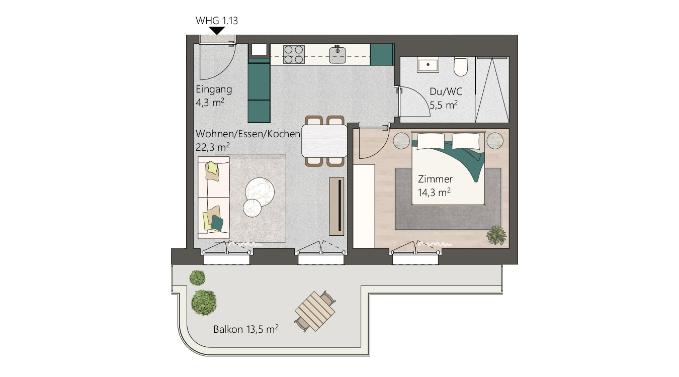 Grundriss whg-1-13